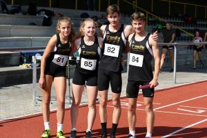 4x400-Meter-Mixed-U18-Staffel der LG Stadtwerke München