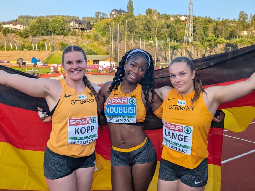 LG SWM-Kugelstoßerin Helena Kopp gewinnt EM-Bronze – DLV-Trio feiert Dreifachtriumph LG SWM-Kugelstoßerin Helena Kopp gewinnt EM-Bronze – DLV-Trio feiert Dreifachtriumph